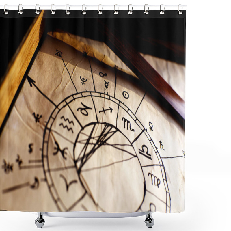 Personality  Traditional Horoscope Shower Curtains