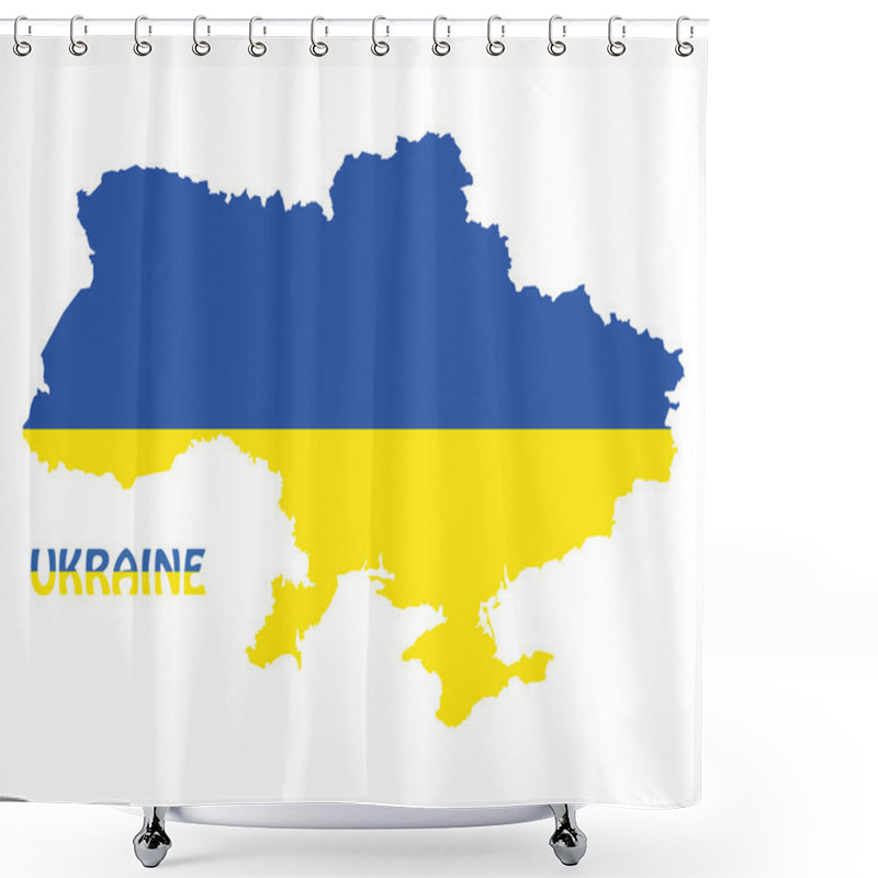 Personality  Concept Map Of Ukraine Shower Curtains