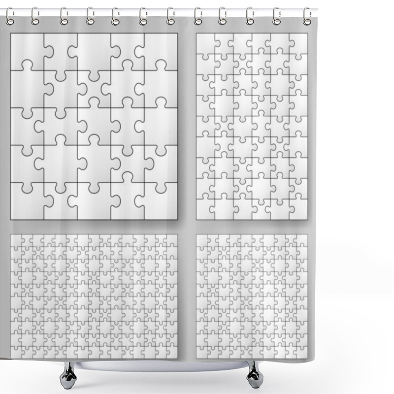 Personality  Puzzle Shower Curtains