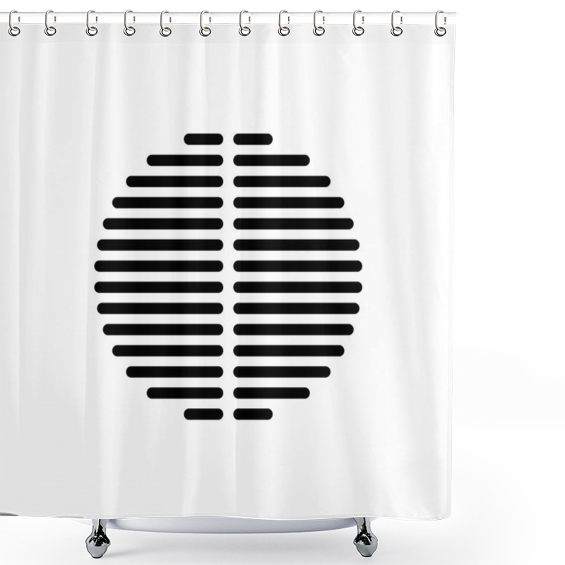 Personality  Speaker Dynamic Black Shower Curtains