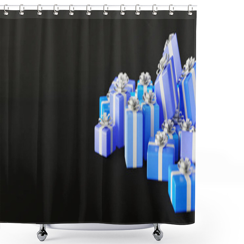 Personality  Infinite Gift Boxes, Christmas And Party Theme, Original 3d Rend Shower Curtains