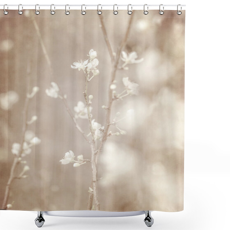 Personality  Cherry Tree Blossom Shower Curtains