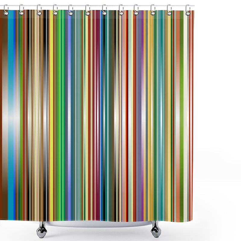 Personality  Retro Stripes Background Shower Curtains