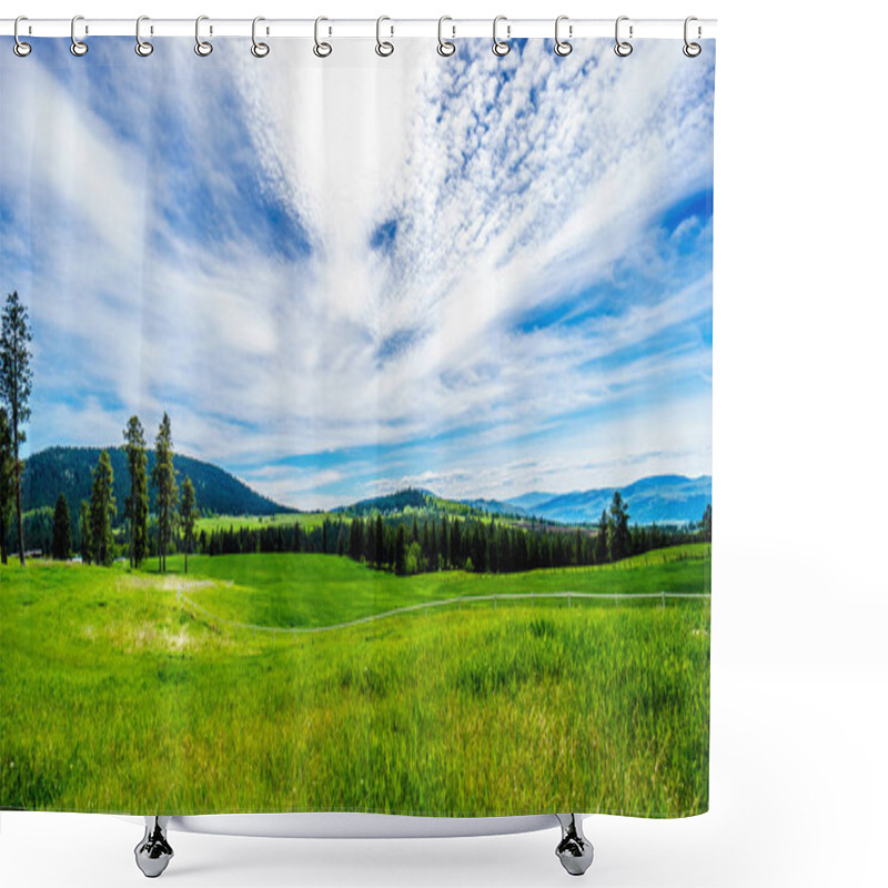 Personality  Grasslands Along The Sun Peaks Road In The Shuswap Highlands Shower Curtains