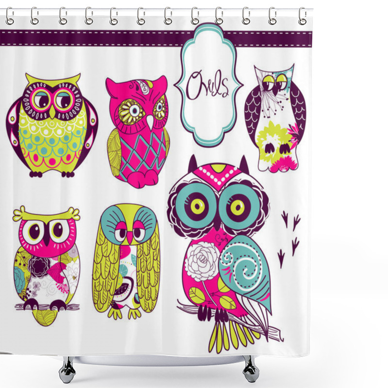 Personality  Owls Shower Curtains