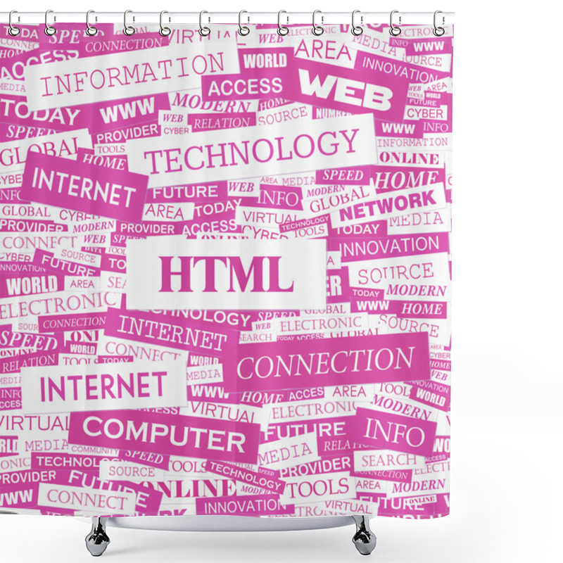 Personality  HTML. Shower Curtains