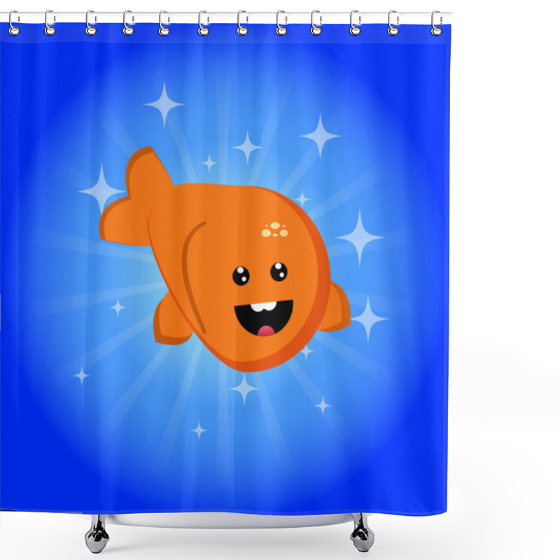 Personality  Happyfish Shower Curtains