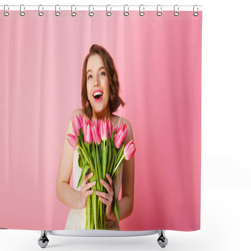 Personality  Spring Tulips Shower Curtains