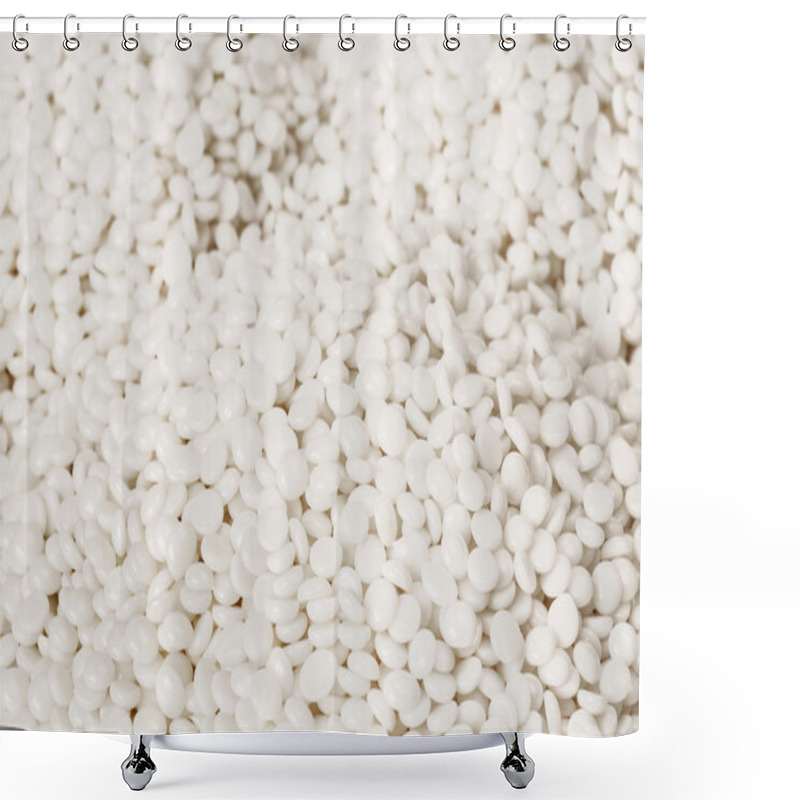 Personality  Fine White Polymer Granules Shower Curtains