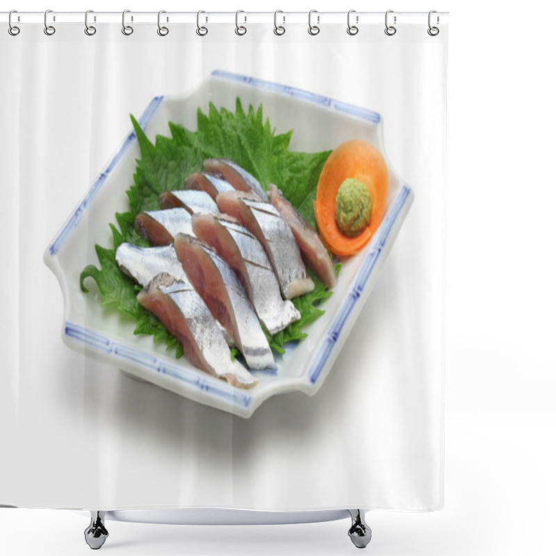 Personality  Sanma Sashimi, Japanese Cuisine Shower Curtains