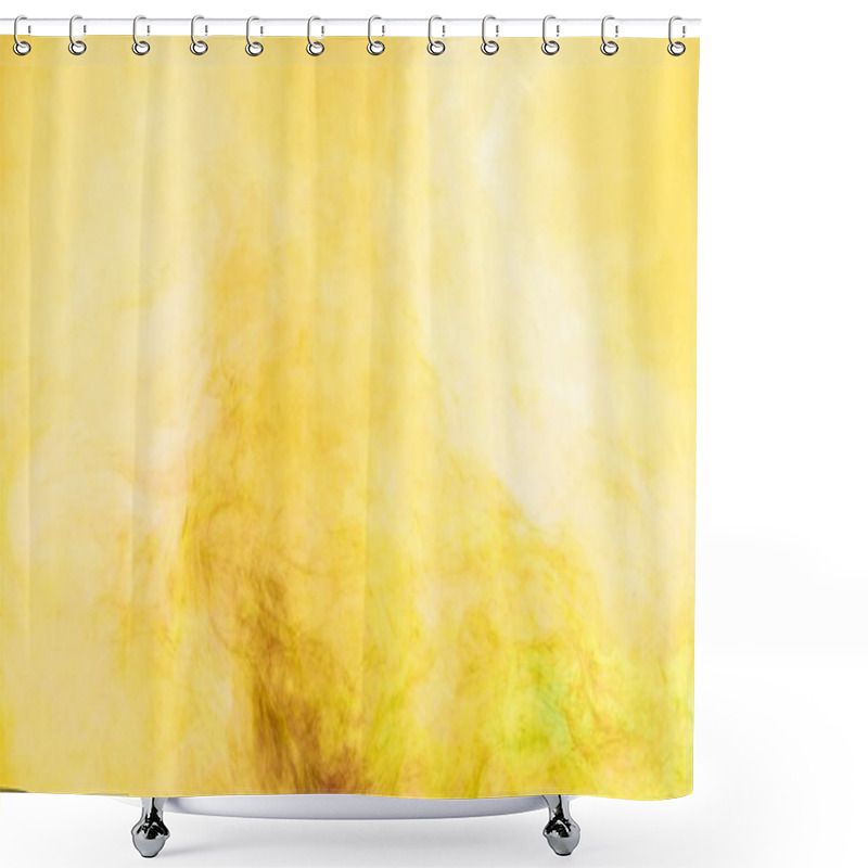 Personality  Close Up View Of Yellow Paint Splashes Shower Curtains