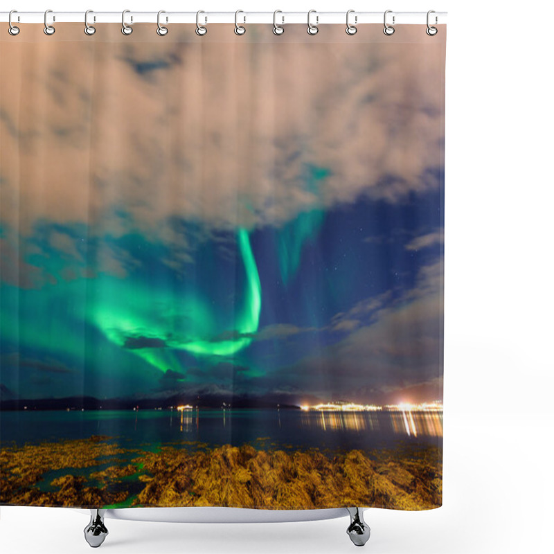 Personality  The Polar Lights In Norway Shower Curtains