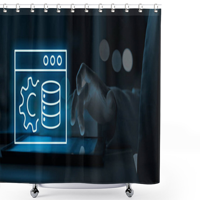 Personality  Unlocking Efficiency With Automation And Managed Services Enhancing Productivity And Security Across Business Operations Shower Curtains