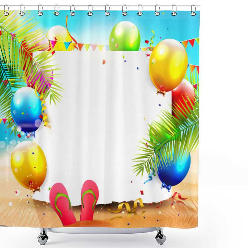 Personality  Beach Party Shower Curtains