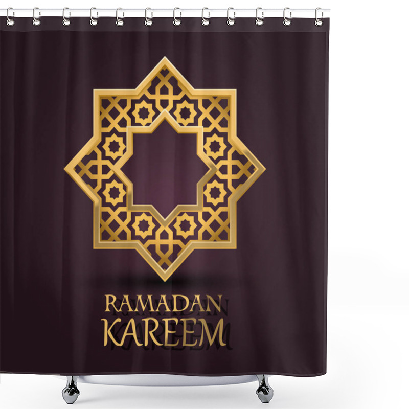 Personality  Eight-pointed Star. Ramadan Kareem Cover. Shower Curtains