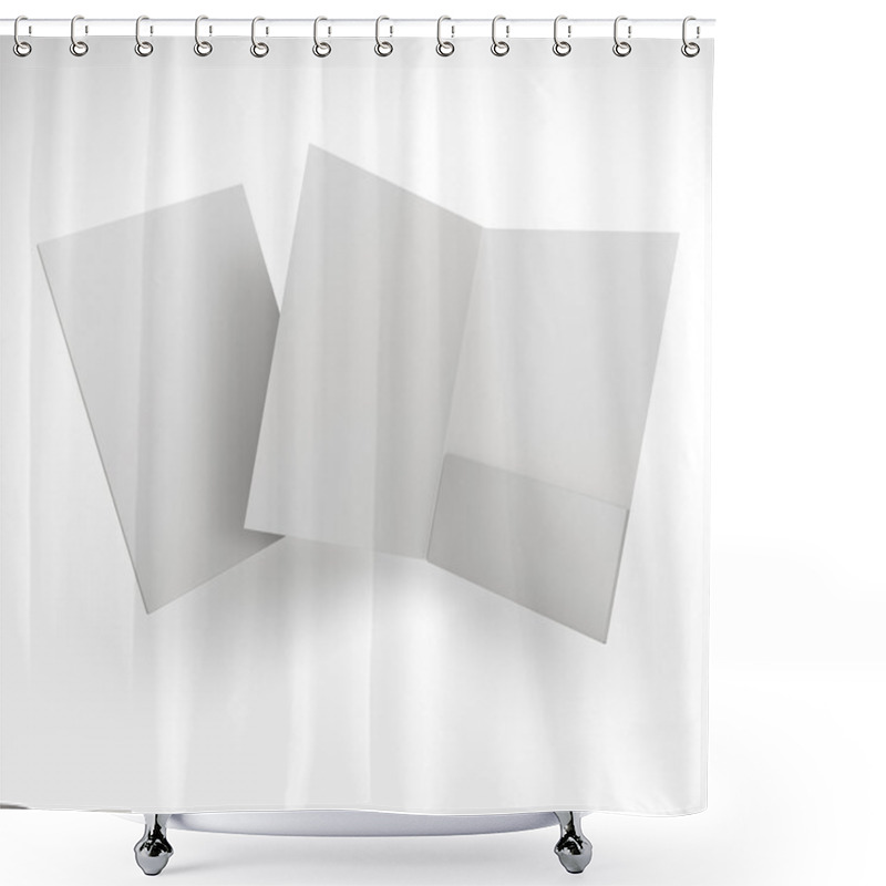 Personality  Blank Folders Shower Curtains