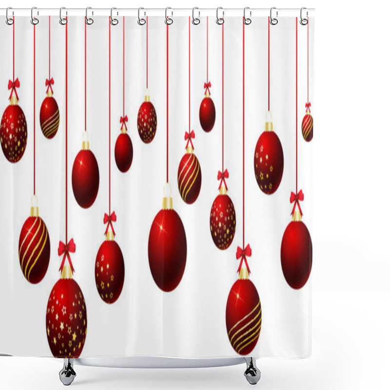 Personality  Hanging Baubles Shower Curtains