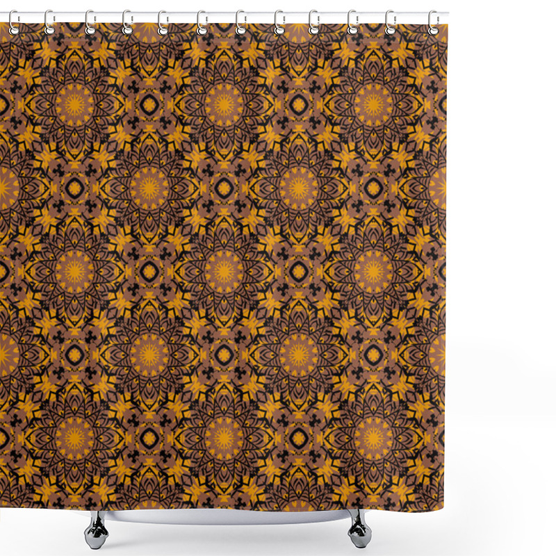 Personality  Big Abstract Flowers Pattern Shower Curtains