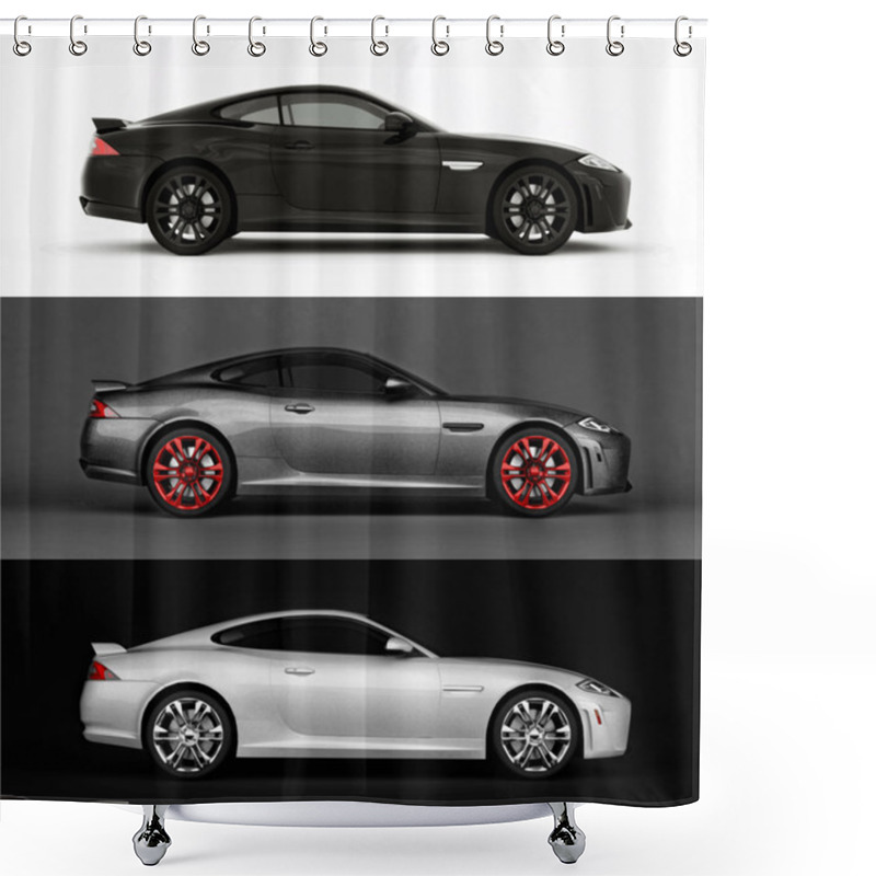 Personality  Set Very Fast Sport Car Shower Curtains