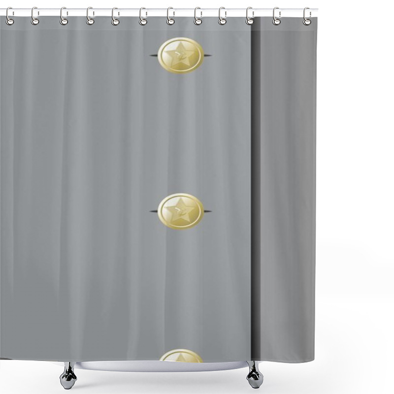 Personality  Part Of A Military Uniform. Shower Curtains