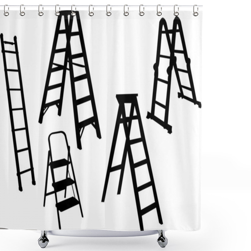 Personality  Ladders Collection - Vector Shower Curtains