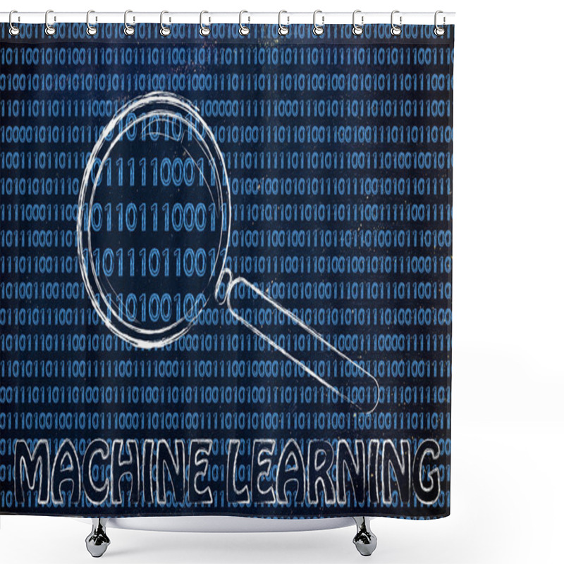 Personality  Concept Of Machine Learning Shower Curtains