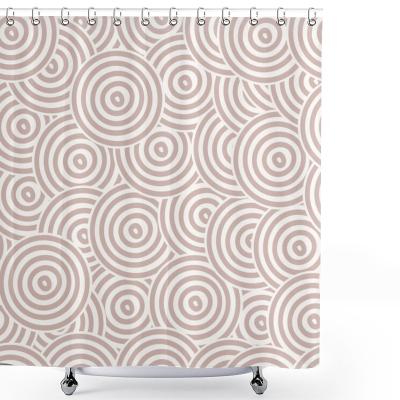 Personality  Abstract Seamless Circles Shower Curtains