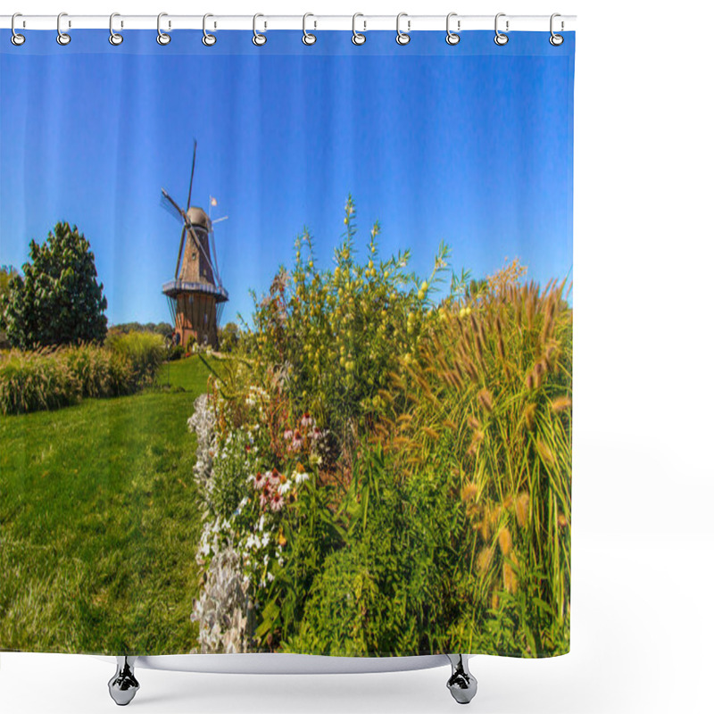 Personality  The Oldest Working Authentic Dutch Windmill In America Is Located In Holland, Michigan It Is The Centerpiece Tulip Time Festival Which Draws Massive Crowds To The Area For The Springtime Festival. Shower Curtains