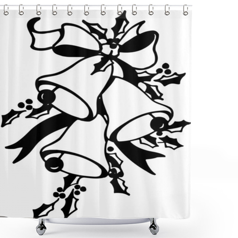 Personality  Christmas Bells Shower Curtains