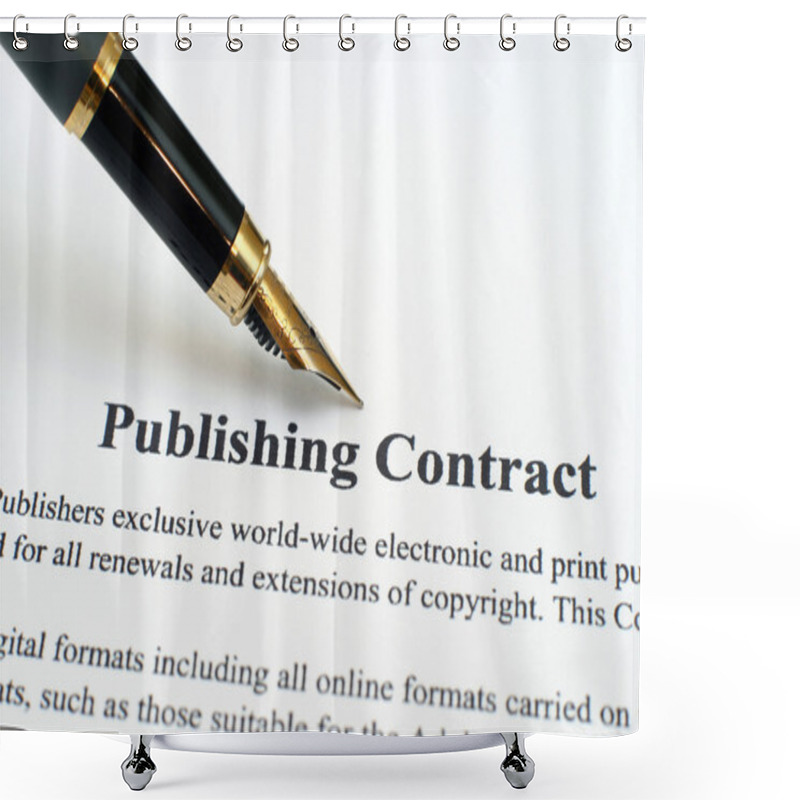 Personality  Publishing Contract Shower Curtains