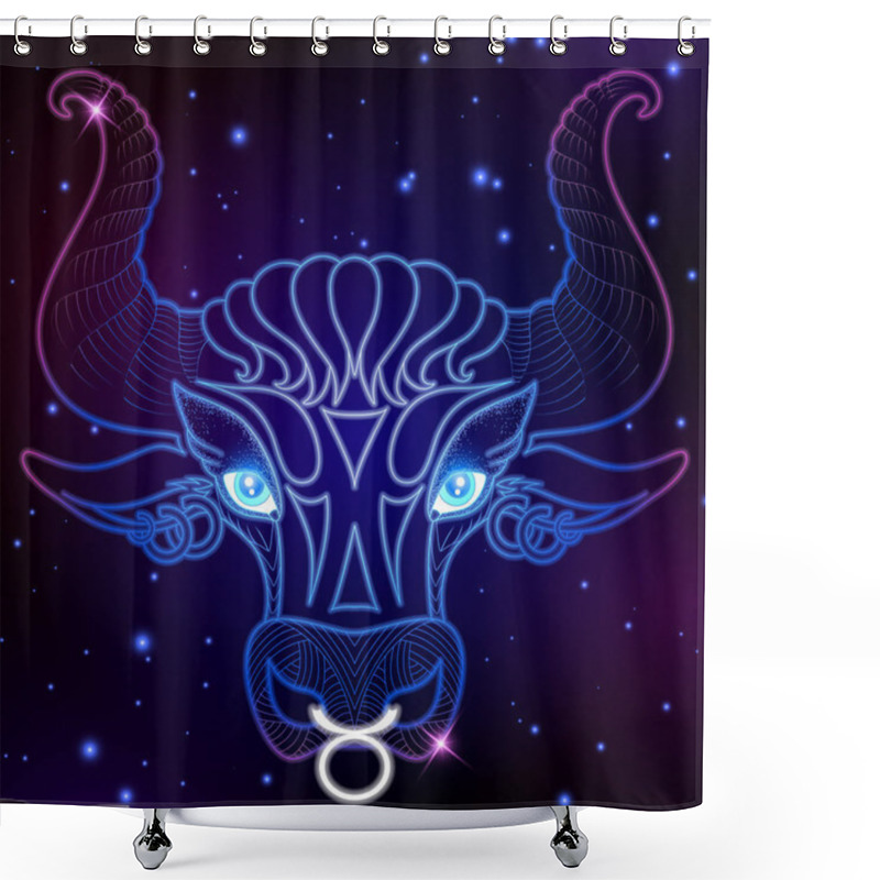 Personality  Taurus Zodiac Sign Shower Curtains