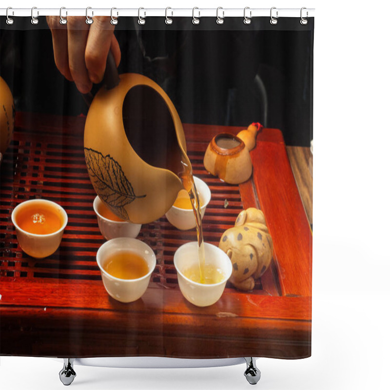 Personality  . Chinese Tea Culture Refers To How Tea Is Prepared As Well As The Occasions When People Consume Tea In China Shower Curtains