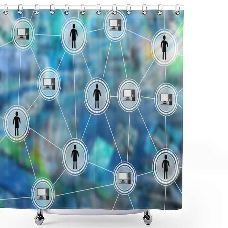 Personality  Link Shower Curtains