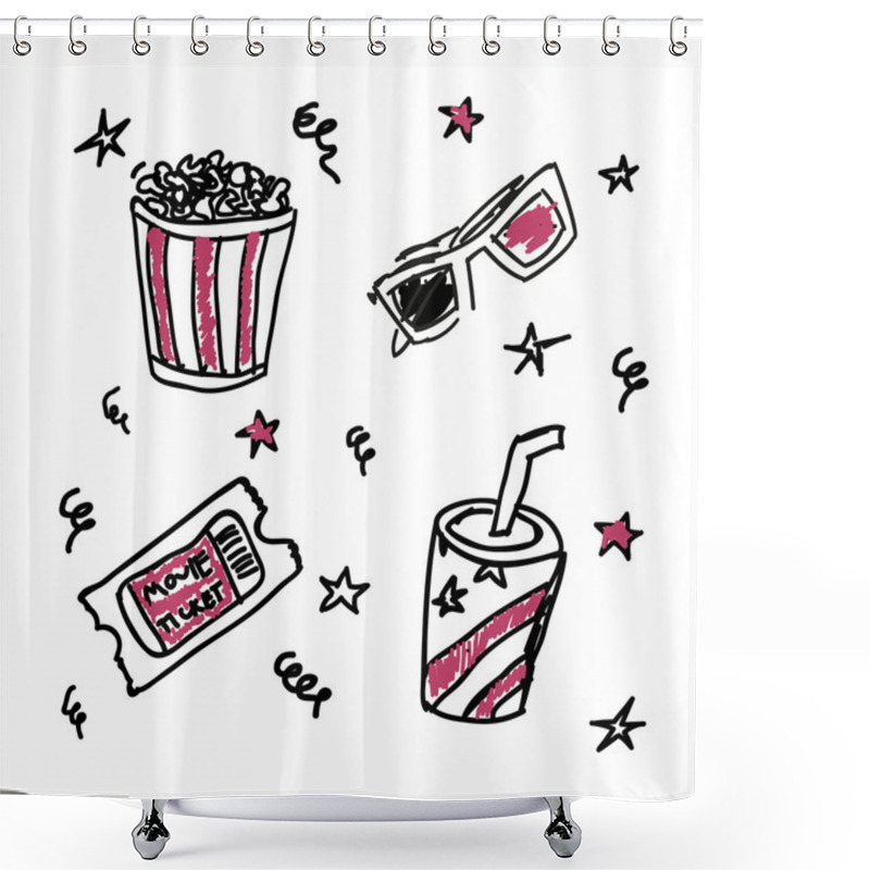 Personality  Cinema Objects Shower Curtains