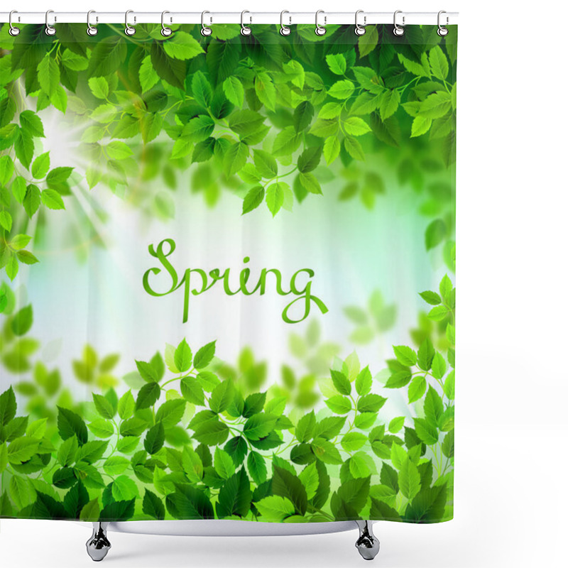 Personality  Written Word Spring. Shower Curtains