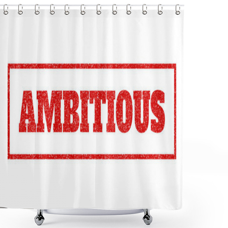 Personality  Ambitious Rubber Stamp Shower Curtains