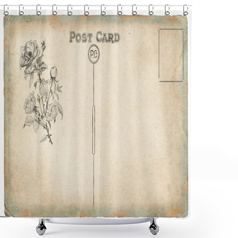 Personality  Old Roses Illustration Shower Curtains