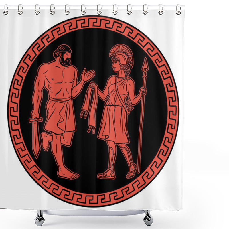 Personality  Obtain The Girdle Of Hippolyta, Queen Of The Amazons. 12 Labours Of Hercules Heracles Shower Curtains