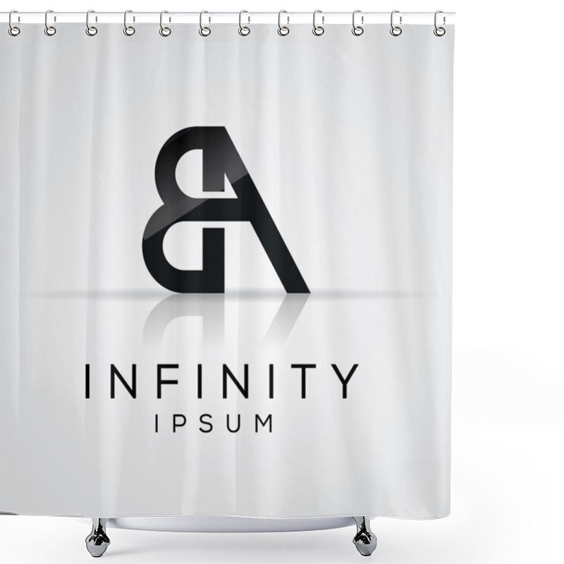 Personality  Alphabet Logo Design. Shower Curtains