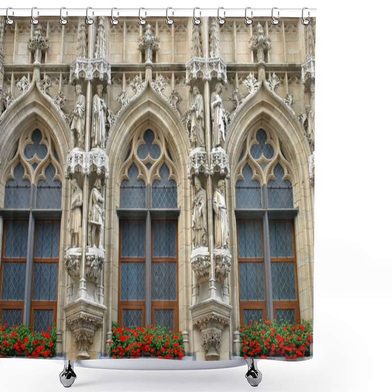 Personality  Brussels Grand Place Holy Statues Shower Curtains