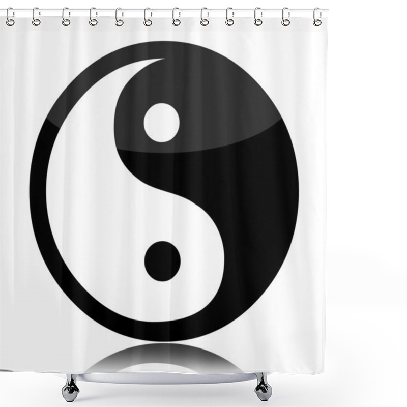 Personality  Yin Yang Shower Curtains