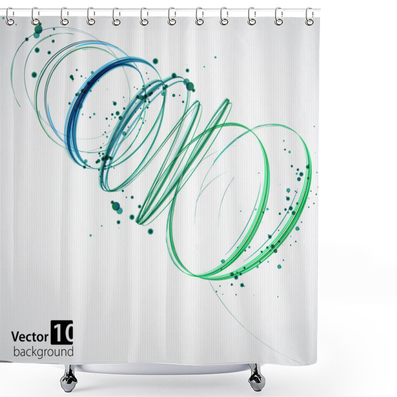 Personality  Abstract Background. Vector Shower Curtains