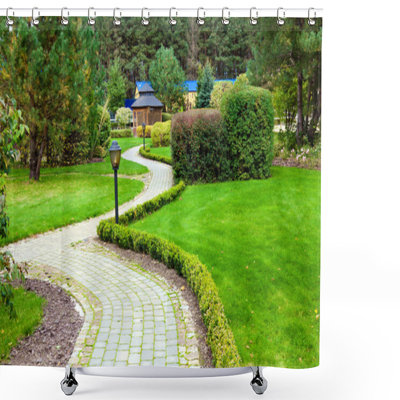 Personality  Beautiful Park Garden Shower Curtains