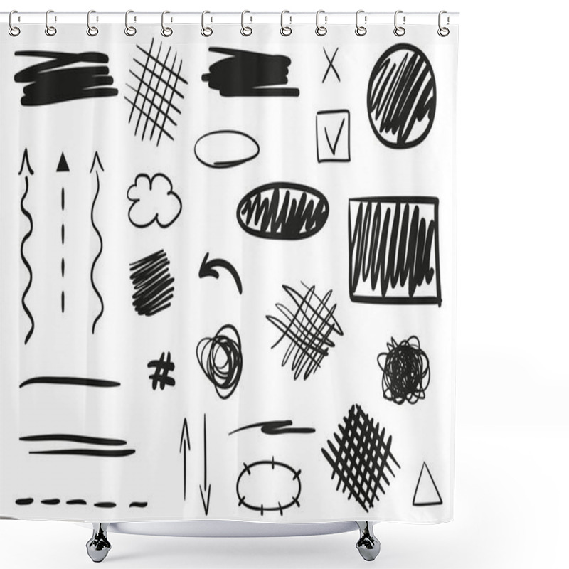 Personality  Illustration. Art Creation Shower Curtains