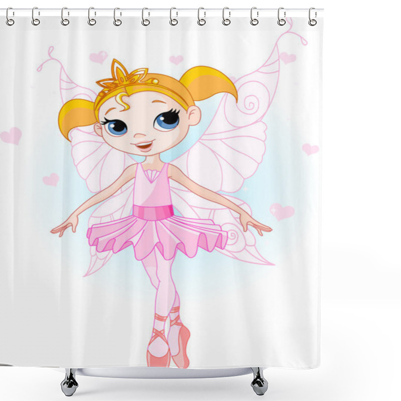 Personality  Cute Fairy Ballerina Shower Curtains