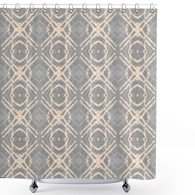 Personality  Tribal Design, Vector Geometrical Pattern Shower Curtains