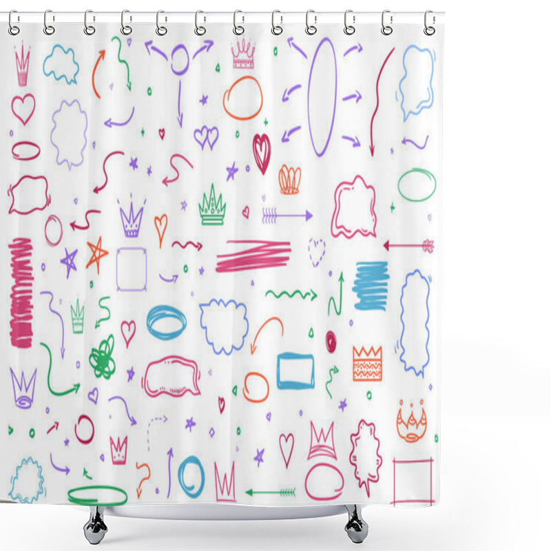 Personality  Art Creative. Illustration Shower Curtains