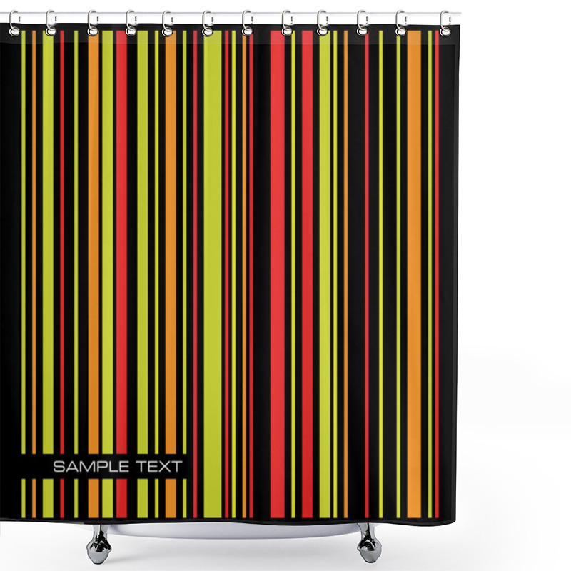 Personality  Striped Background. Vector. Shower Curtains