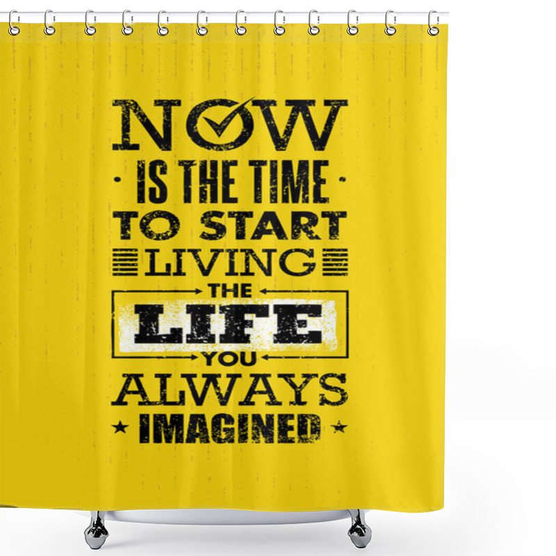 Personality  Creative Typography Motivation Quote Shower Curtains