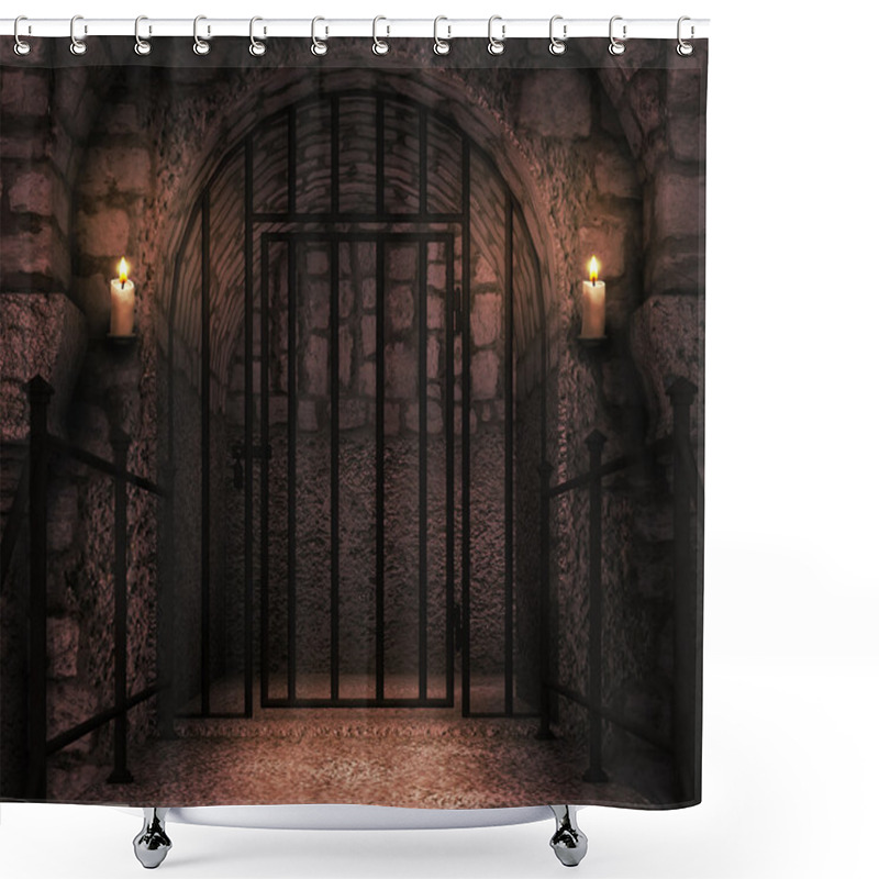 Personality  Prison Castle Shower Curtains